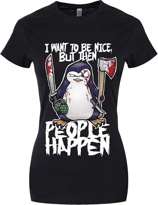 Image du produit Psycho Penguin Tee shirt I Want To Be Nice (XL)