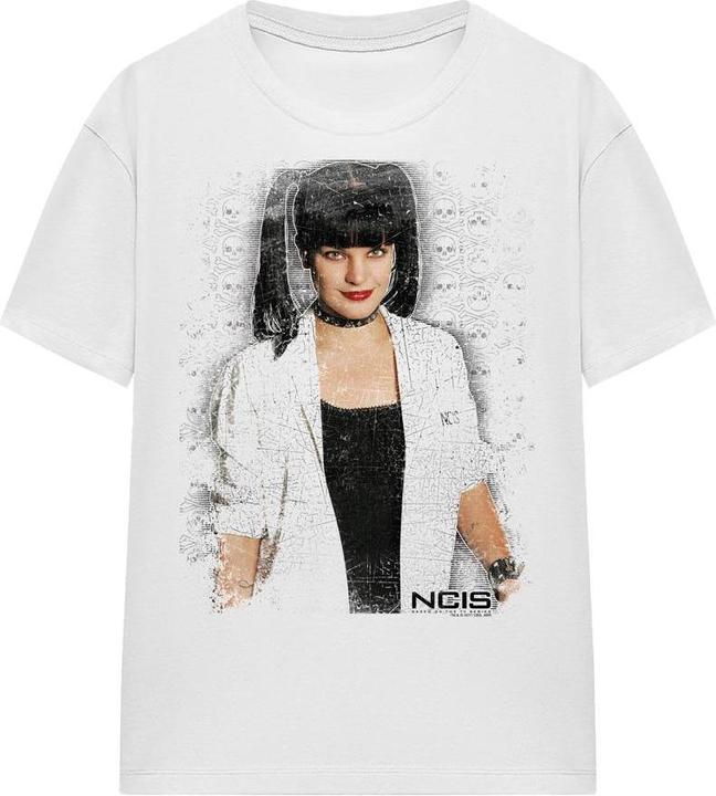 Actual product image Ncis Unisex Adult Abby Skulls T-Shirt (L)