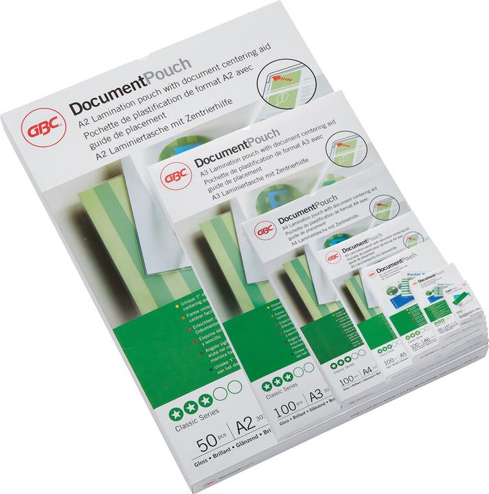 Image du produit GBC Feuille de plastification (A4, 100 pièce(s), 125 µm)