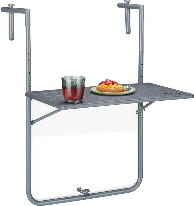 Relaxdays Balkonhängetisch (59.50 cm)