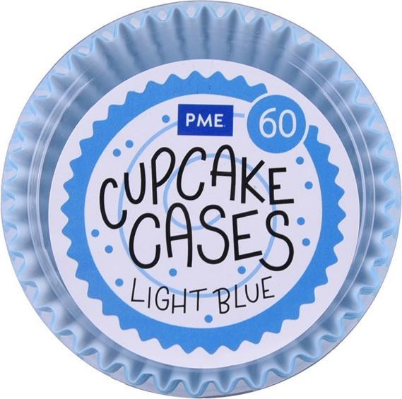 Actual product image PME Cupcake Baking Tin Light Blue, 60 Pieces (5.50 cm)