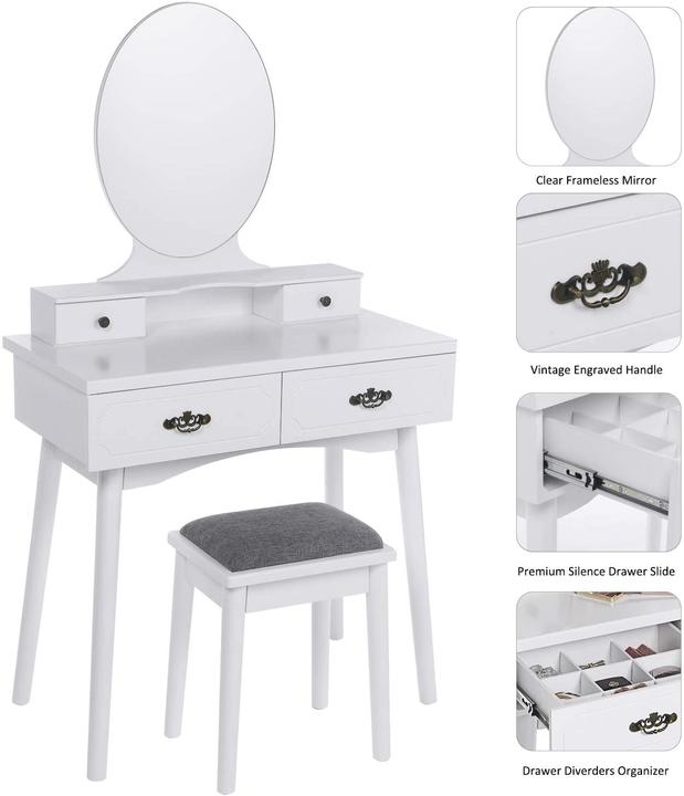 Actual product image Anwbroad Dressing Table (80 x 40 x 139.5 cm)