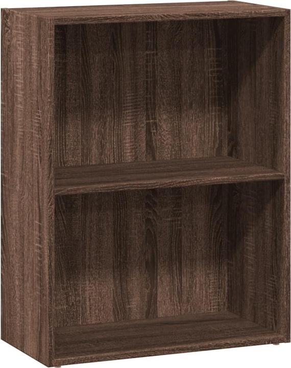 Actual product image VidaXL Bücherregal Regal Standregal Büroregal Aktenregal Braun Eichen-Optik (60 x 30 x 77 cm)