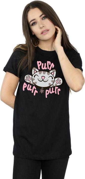 Actual product image Big Bang Theory Womens/Ladies Soft Kitty Purr Cotton Boyfriend T-Shirt (M)