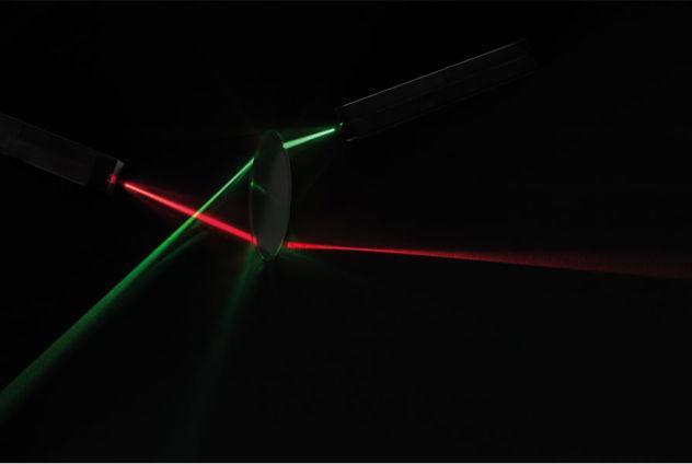Actual product image Betzold LED spotlight in red, green and blue