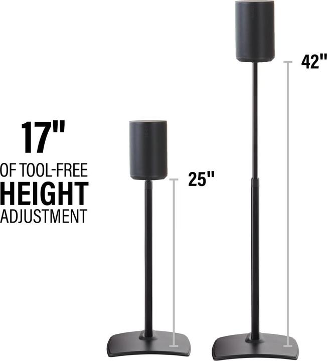 Actual product image Sanus WSSE1A1-B2 (1 pcs., Stand, Height-adjustable)