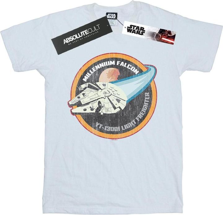 Immagine prodotto Star Wars Millennium Falcon Badge Maglietta Uomo (S)