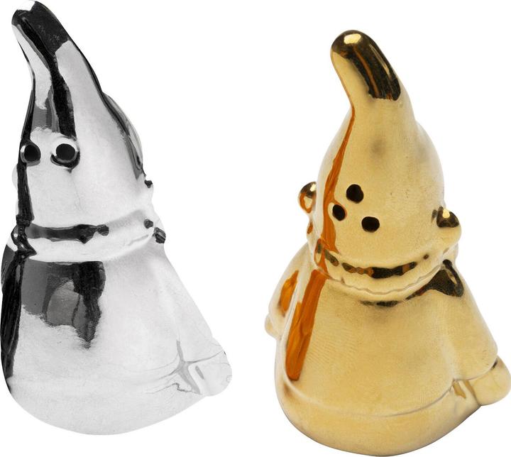 Actual product image Kare Design Salz und Pfefferstreuer Zwerg Silber/Gold (2/Set) (Salt)
