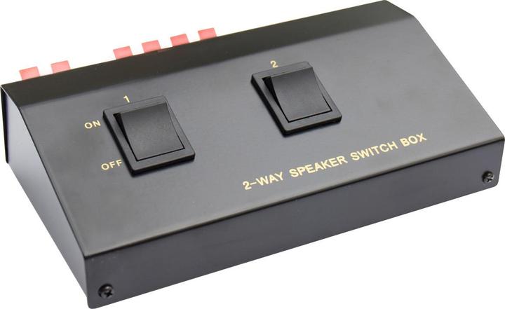 Actual product image Good Connections Loudspeaker switch box for connecting 2 pairs of loudspeakers (Audio Switch)