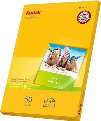 Actual product image Kodak 5740-513 A4 Glossy Yellow Photo Paper (180 g/m², A4, 50 x)