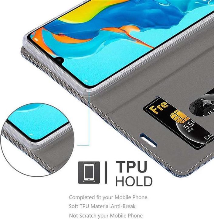 Actual product image Cadorabo Book Jeans Optics Cover (Huawei P30 Lite)