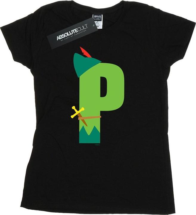 Immagine prodotto Disney Alphabet P Is For Peter Pan Maglietta Donna (S)