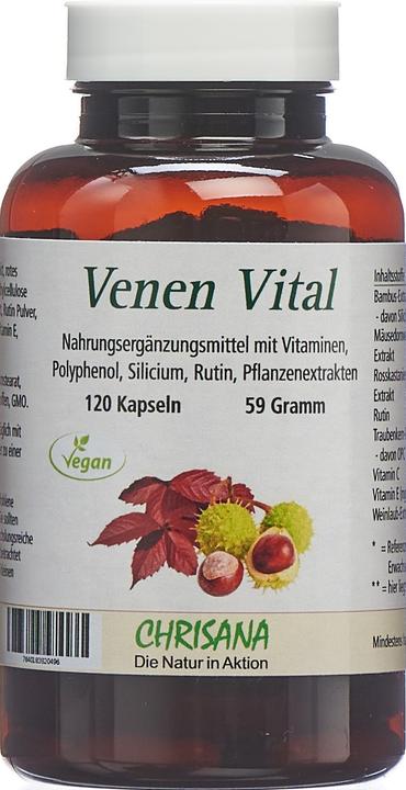 Produktbild Chrisana Venen Vital Kapsel (120 Stück, Kapseln, 87 g)