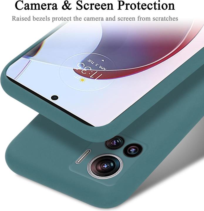 Produktbild Cadorabo TPU Liquid Silicone Case Hülle für Motorola EDGE 30 ULTRA / X30 PRO (Motorola Edge 30 Ultra)