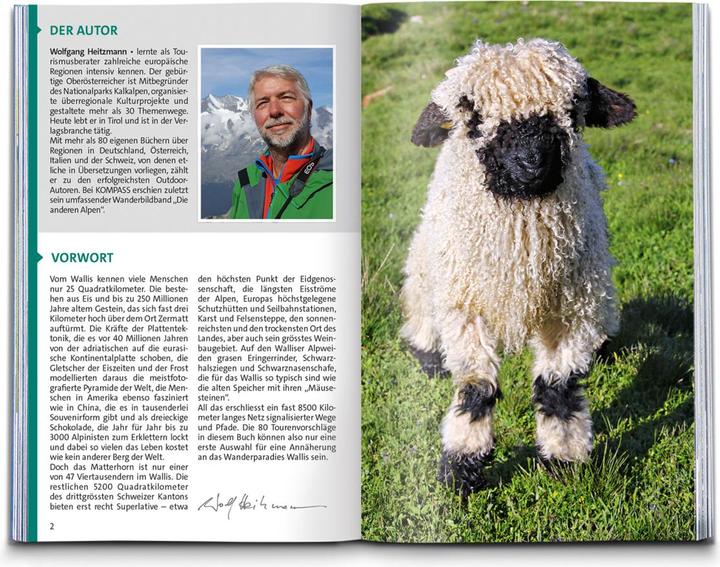 Actual product image KOMPASS Hiking Guide Valais,80 tours