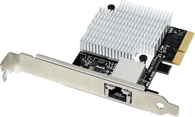 Actual product image Allnet PCIe 10G X4 10G/5G/2,5G/1GBit Single Port PCIe LAN Card - Copper RJ45 "NbaseT" ALL0138v4-1-10 (PCIe)