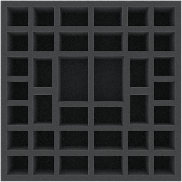 Immagine prodotto Feldherr AFJX055BO - Inserto in schiuma da 55 mm per il gioco di miniature Runewars - Fanteria (Materiale sintetico)