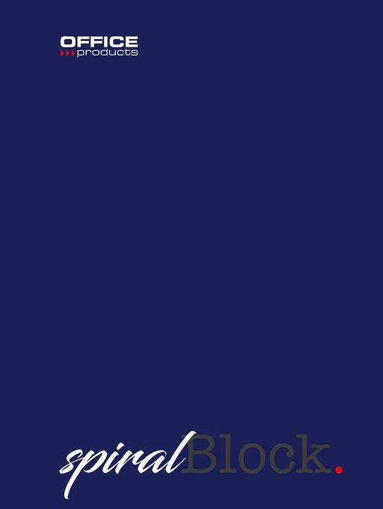 Office Products Quaderno Sipral PRODOTTI PER UFFICIO, A5, a righe, 80 fogli, 70g/m?, blu navy (A5, Righe)