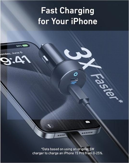 Image du produit Anker CHARGEUR DE VOITURE (167.5W, 3 PORTS) AVEC