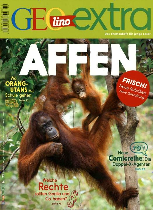 Produktbild GEOlino Extra / GEOlino extra 72/2018 - Affen (Deutsch, Martin Verg, 2018)