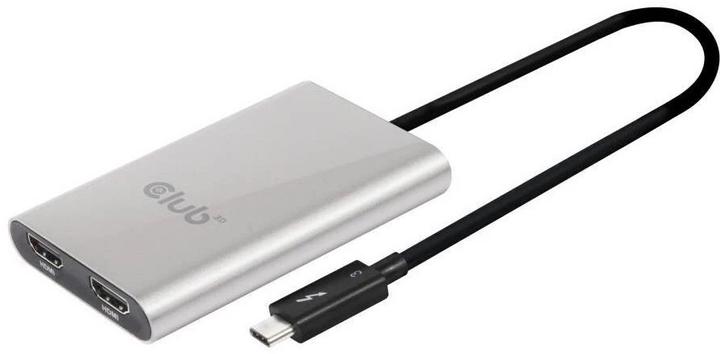 Actual product image Club 3D Thunderbolt 3 on Dual HDMI 2.0 (HDMI, 20 cm)