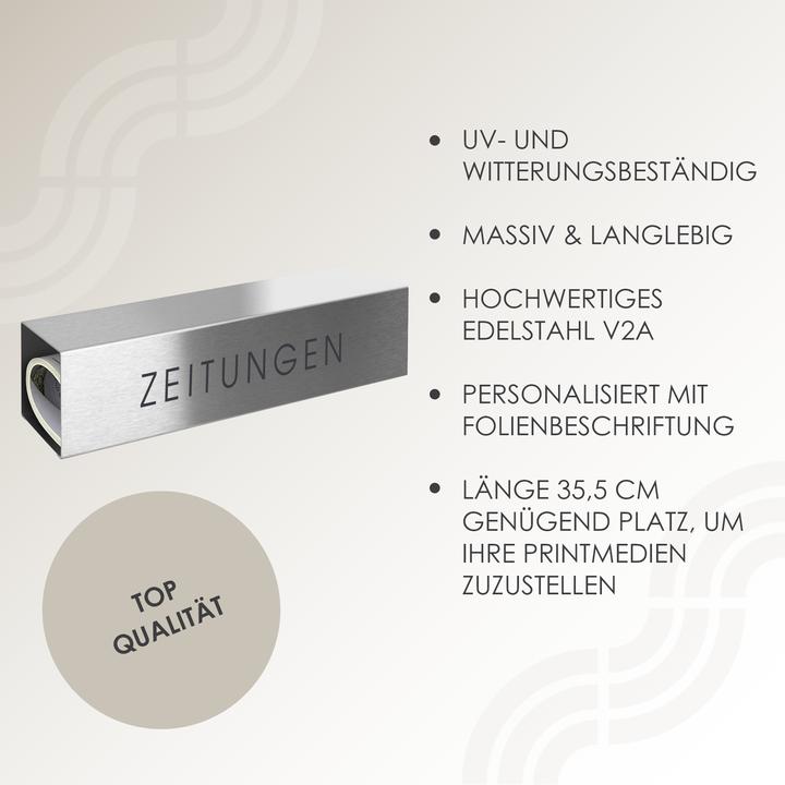 Immagine prodotto Mocavi "Giornali" etichettato in acciaio inox, modello ZF 1 NF75B