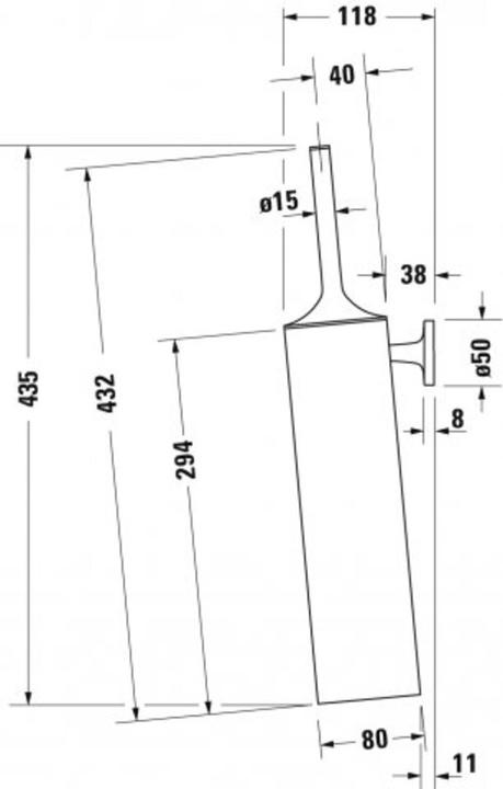 Produktbild Duravit Starck T Bürstengarnitur, wandhängend, 009946