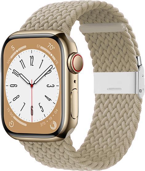 Crong Wave Band – Geflochtenes Armband für Apple Watch 38/40/41 mm (Stein ohne) (Polyesterfasern, 3, 4, 9, Apple Watch Series 1)