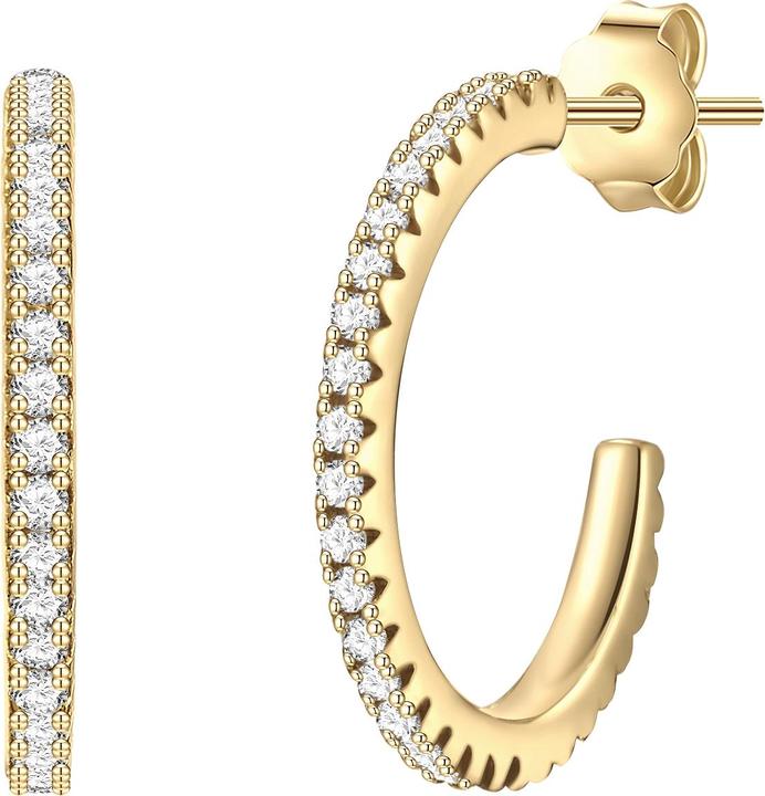 Produktbild Glanzstücke München Damen Sterling Silber Zirkonia gelbgold - 28549 (Sterling Silber)