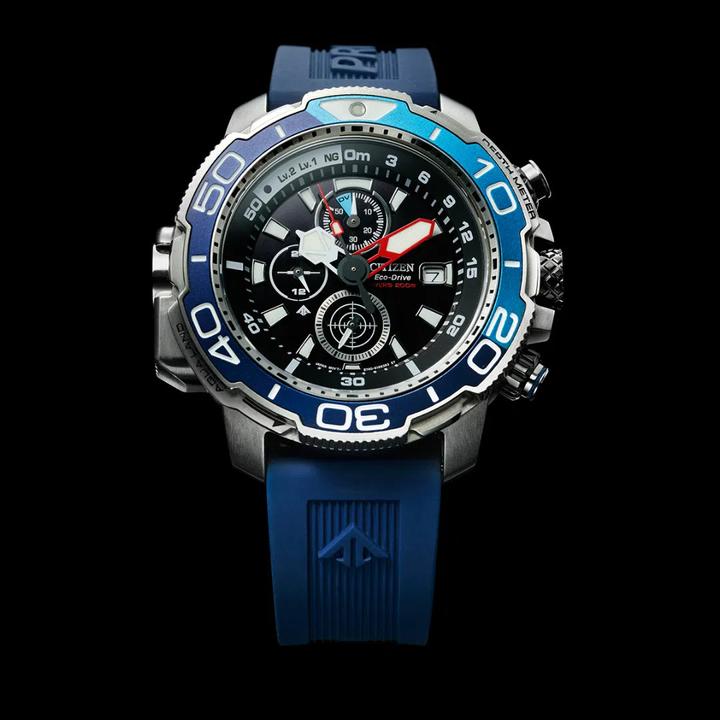 Immagine prodotto Citizen Promaster Marine BJ2169-08E Orologio - Gomma - Blauw - 46 mm (Cronografo, Visualizzazione della riserva di carica, 47 mm)