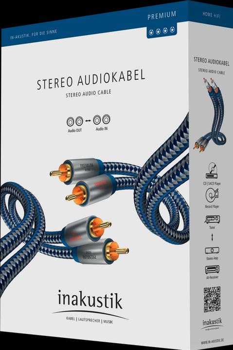 Image du produit Inakustik Connexion stéréo haut de gamme (1.50 m, RCA)