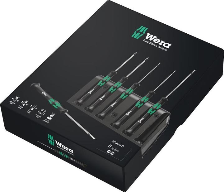 Actual product image Wera 2035/6 B Rack (Slotted screws, Phillipps cross recess (PH))