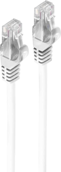 Actual product image Shiverpeaks BASIC-S patch cable Cat. 6A, U/UTP, white, 5.00 m withCat.7 raw cable, assignment: EIA/TIA 568B (U/UTP, CAT7, 5 m)
