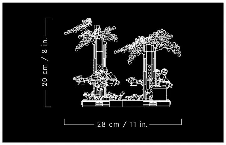 Actual product image LEGO Chase on Endor - Diorama (75353, LEGO Star Wars)
