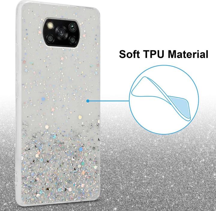 Produktbild Cadorabo TPU Hülle für Xiaomi POCO X3 NFC mit Glitzer (Xiaomi Poco X3 NFC)