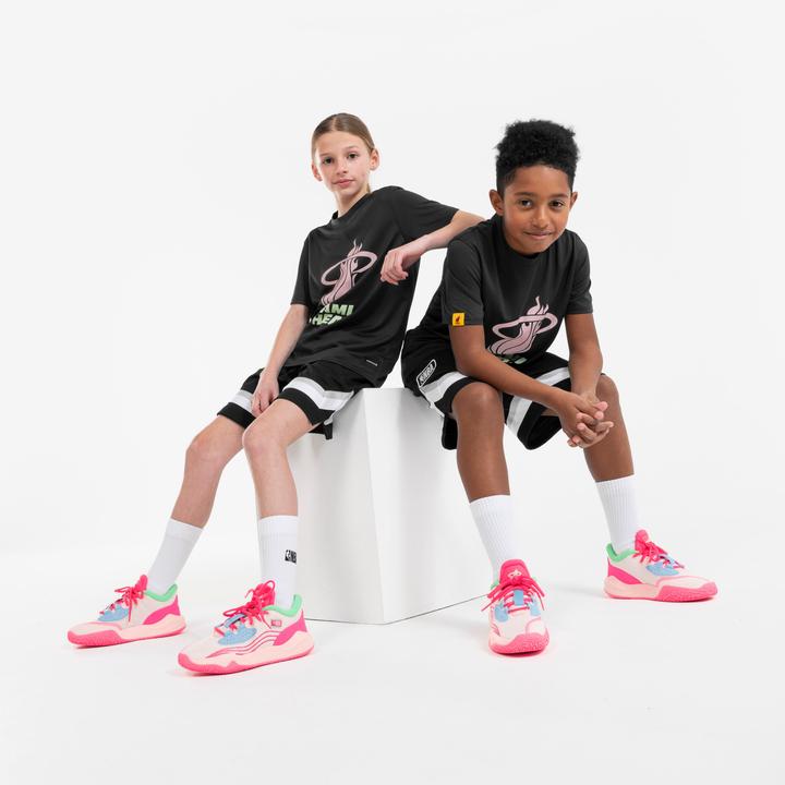 Image du produit Tarmak Chaussures de basket enfants basses NBA Miami Heat - Fast 900 Low-1 rose (34)