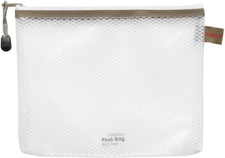 Foldersys Zipped bag B6 transparent/taupe 0.15 mm (Additional padding)