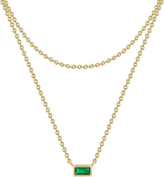 Glanzstücke München Damen Sterling Silber Zirkonia gelbgold 42,0/36,0 cm Basiskette + 5,0 cm Verläng - 29984 (Sterling Silber)