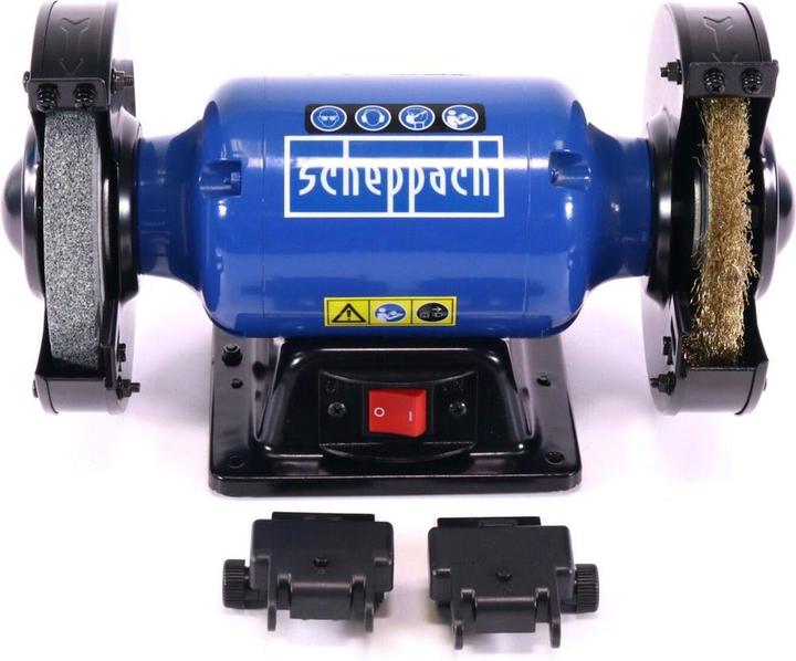 Image du produit Scheppach SM150LB Ponceuse double avec brosse - 230-240V 50Hz 400W - 150mm (Meuleuse d'établi, 400 W)