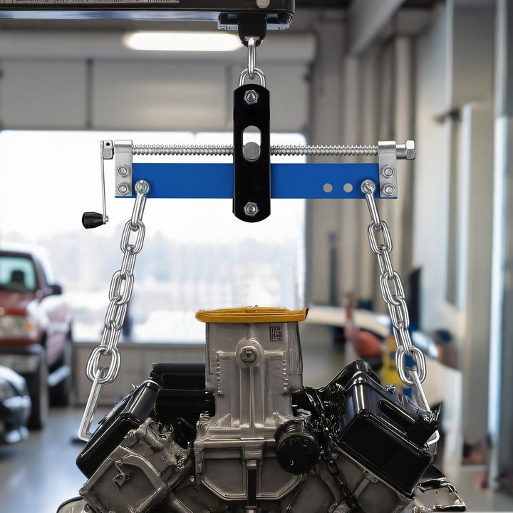 Produktbild Wiltec Balancierer bis 680kg Getriebeheber Stahl Motorheber Werkstattkran