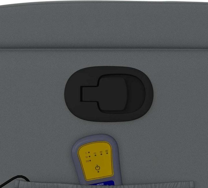 Immagine prodotto VidaXL Sedia da massaggio in similpelle grigia,Colore: Grigio, Materiale