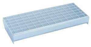 Produktbild Munk Treppe 45° Stufenbreite 600 mm 6 Stufen Aluminium geriffelt (Trittleiter, 138 cm)