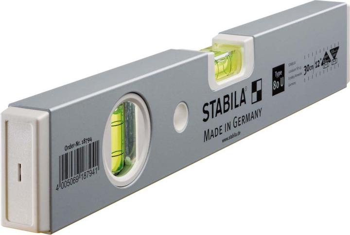 Produktbild Stabila Wasserwaage Type 80 U (30 cm)