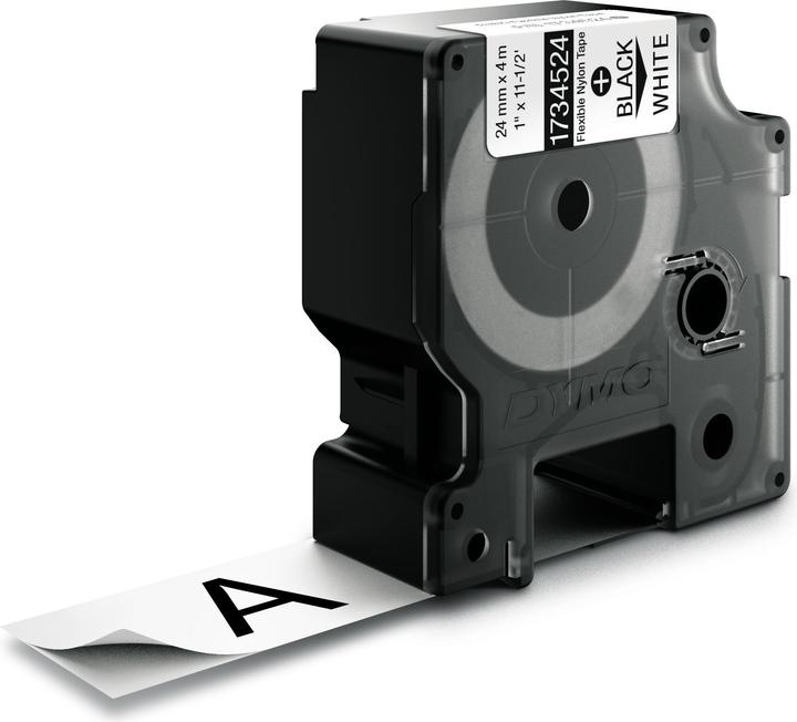 Dymo Rhino Nylonband, weiss (2.40 cm, Mehrfarbig)