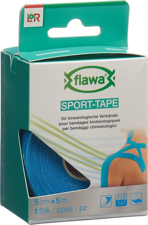 Produktbild Flawa Sport-Tape 5cmx5m türkis (5 m)
