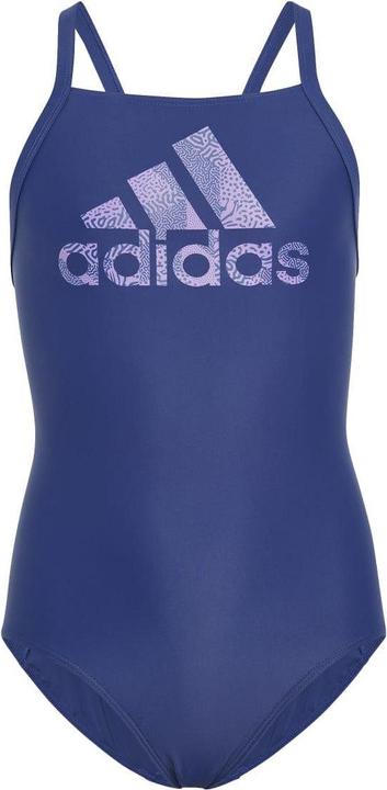 Actual product image adidas Girls Large Logo One Piece Swimsuit (116)