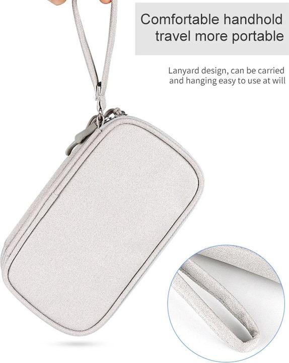 Immagine prodotto Only-Bags.Store Borsa portacavi, borsa elettronica, organizzatore per accessori elettronici, organizzatore di cavi (Custodia)
