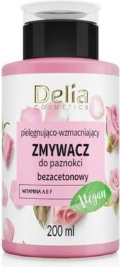 Actual product image Delia Cosmetics Cosmetics Vege Nail Polish Remover Acetone-Free Strengthening and Care 200ml