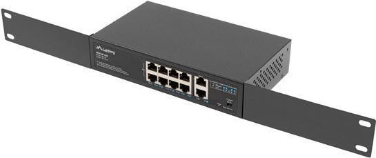Immagine prodotto Lanberg Switch di rete RSFE-8P-2GE-120 Gigabit Ethernet non gestito (10/100/1000) Power over Ethernet (10 Porti)
