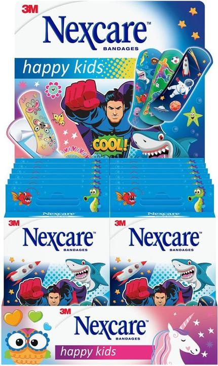 Produktbild 3M Nexcare Display Kinderpflaster Happy Kids Cool 12 Stück (1 x)